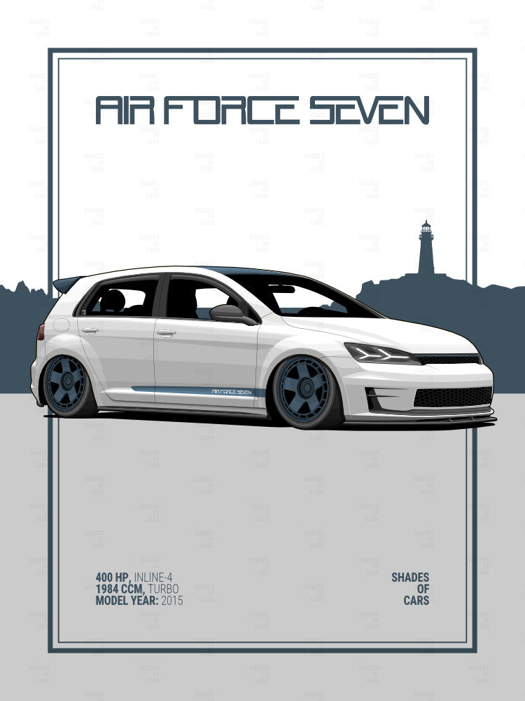 AIR FORCE SEVEN | Automotive Poster