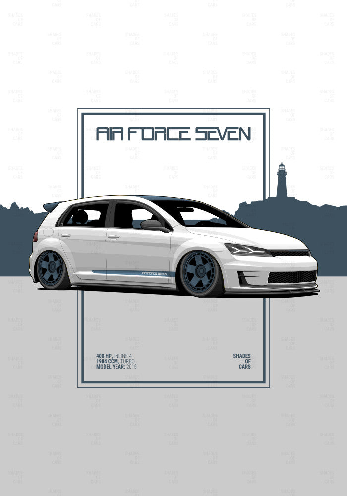 AIR FORCE SEVEN | Automotive Poster