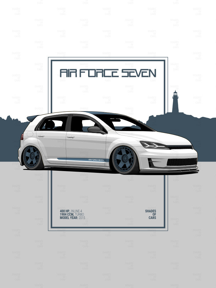 AIR FORCE SEVEN | Automotive Poster