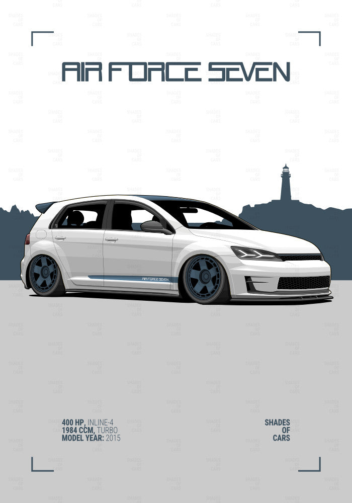 AIR FORCE SEVEN | Automotive Poster
