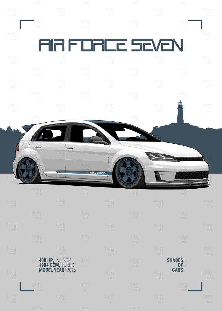 AIR FORCE SEVEN | Automotive Poster