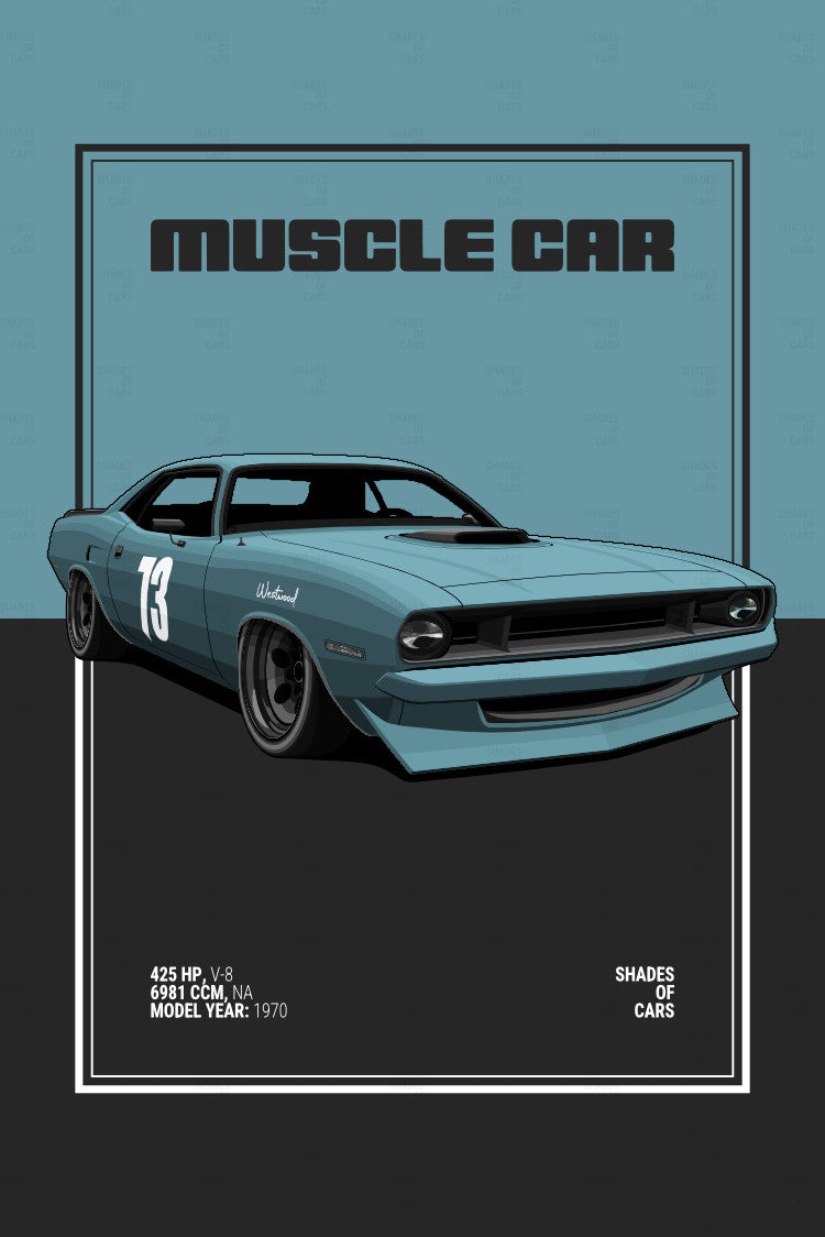 MUSCLE CAR | Automotive Poster