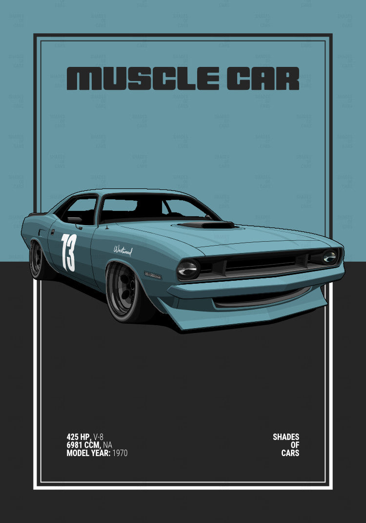 MUSCLE CAR | Automotive Poster