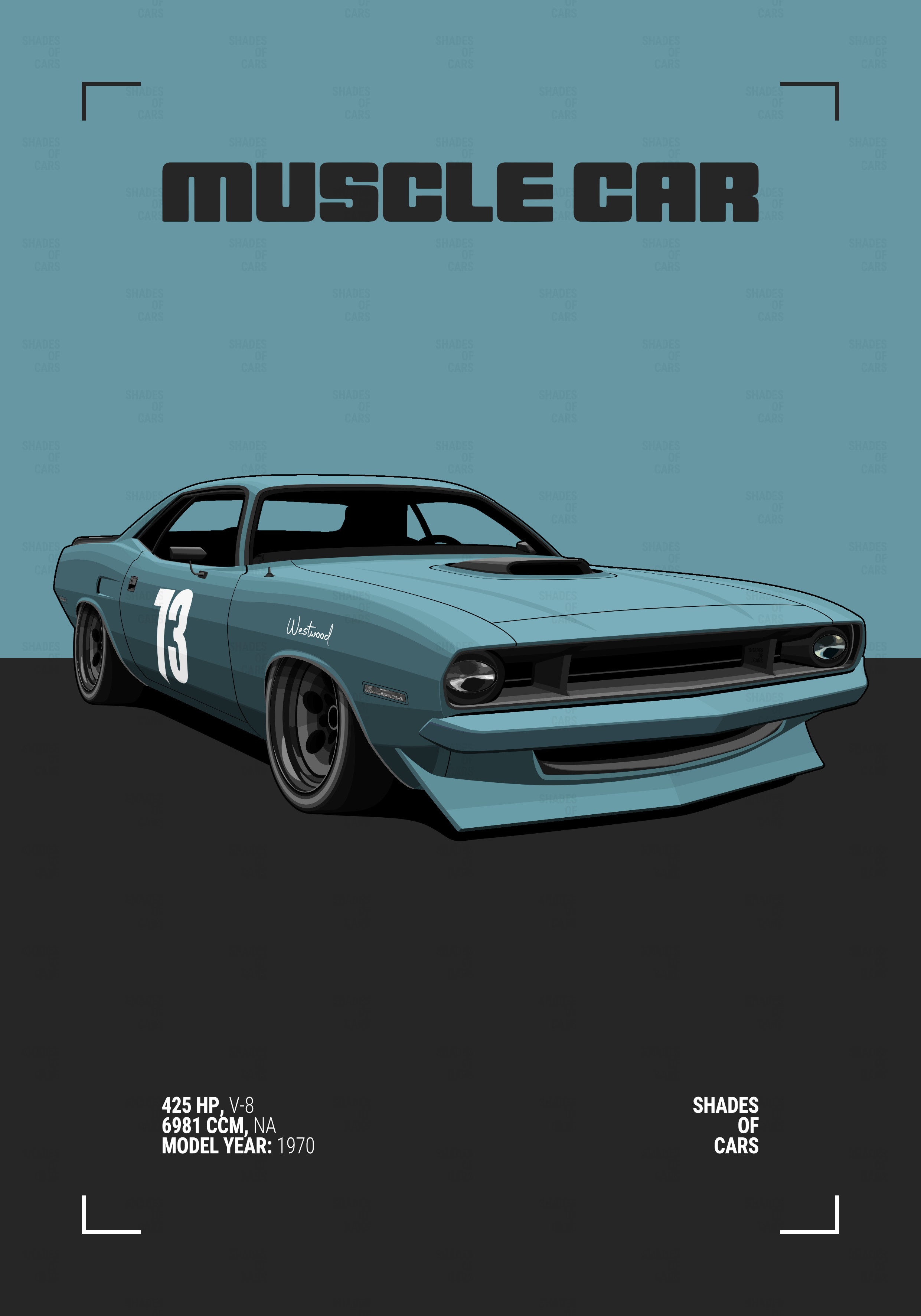 MUSCLE CAR | Automotive Poster