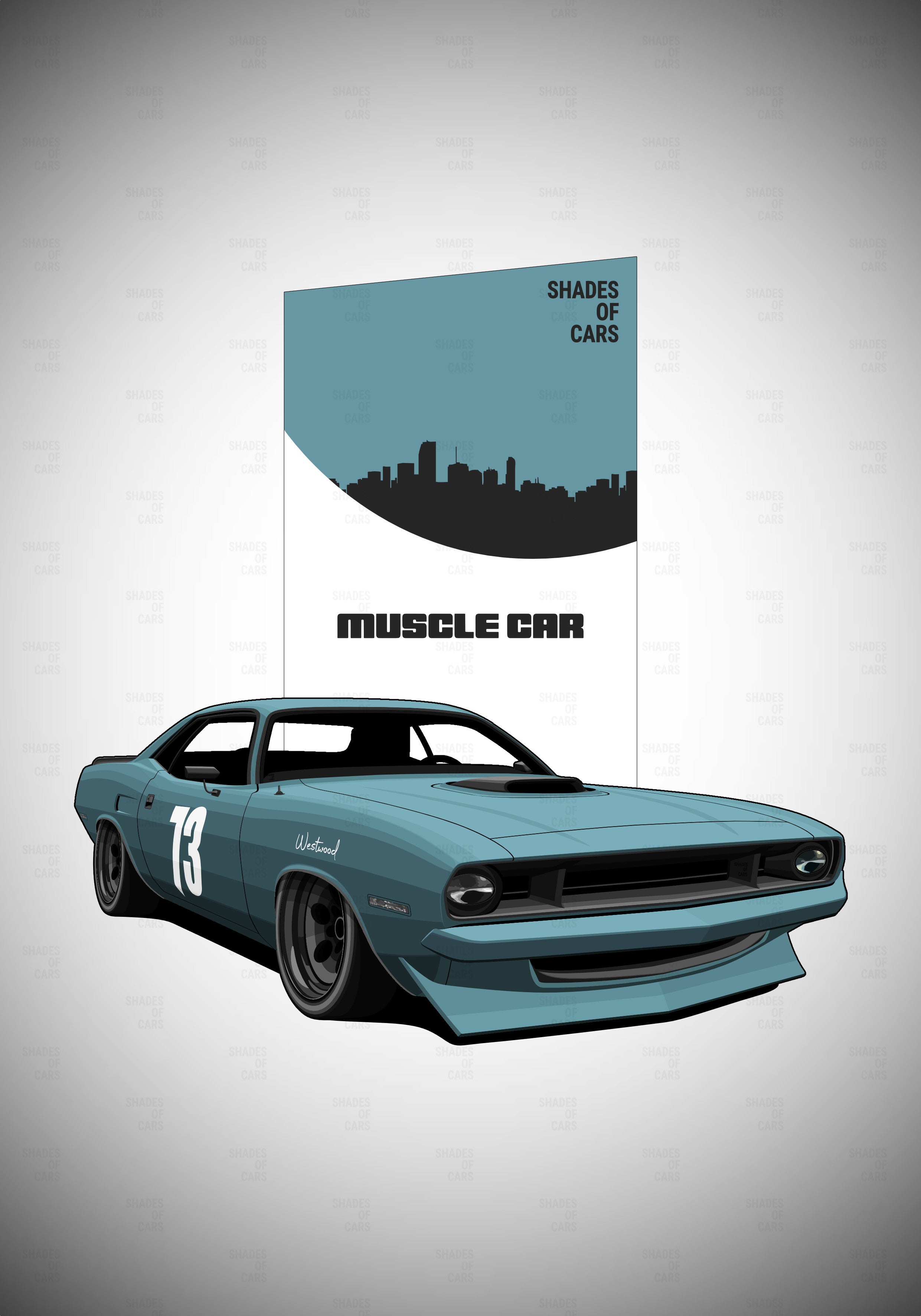 MUSCLE CAR | Automotive Poster